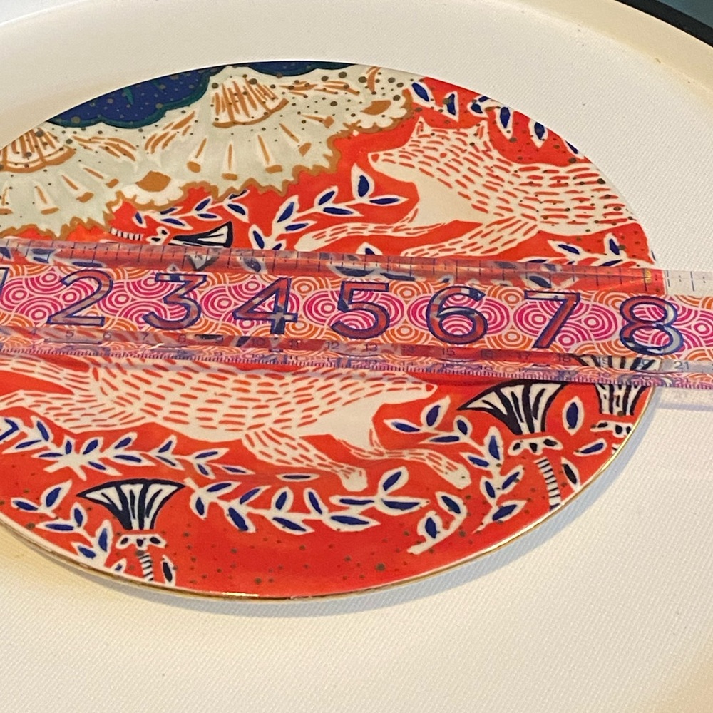 Anthropologie Pancha Fox bone china canapé dessert plate - Picture 7 of 7